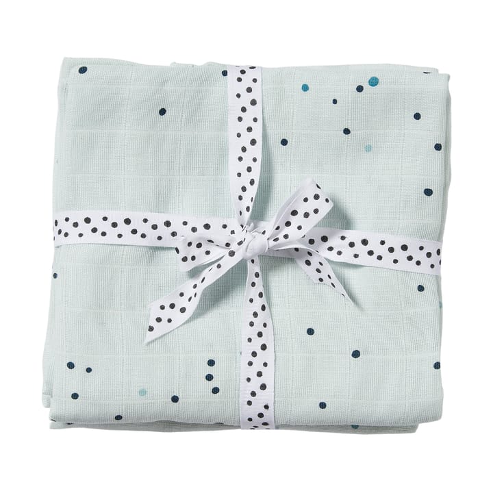 Mantas para bebé Dreamy Dots 120x120 cm, 2-packs, Blue Done by deer