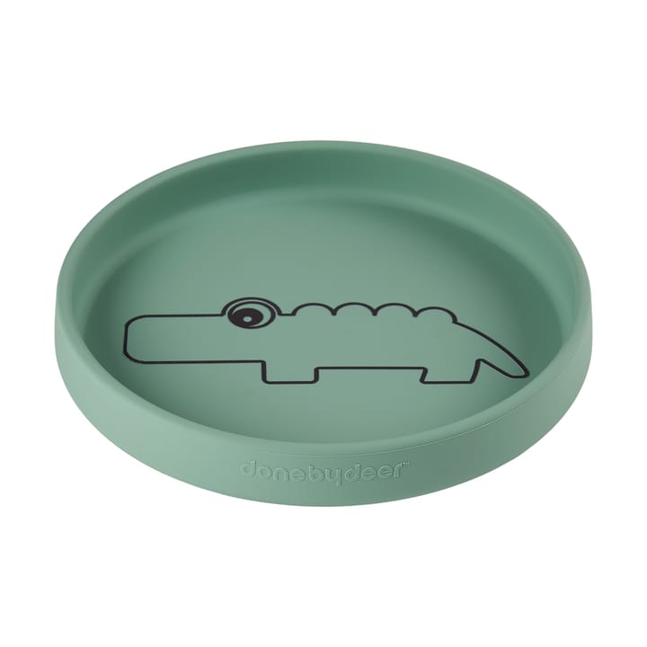 Plato infantil Croco Ø17,5 cm, Green Done by deer