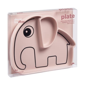 Plato infantil Elphee Stick&Stay 17x20 cm - Powder - Done by deer