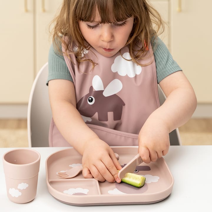 Plato infantil Happy Clouds foodie 18x22 cm, Powder Done by deer