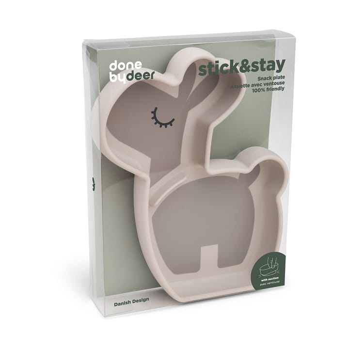 Plato infantil Lalee Stick&Stay 13,5x18 cm, Sand Done by deer