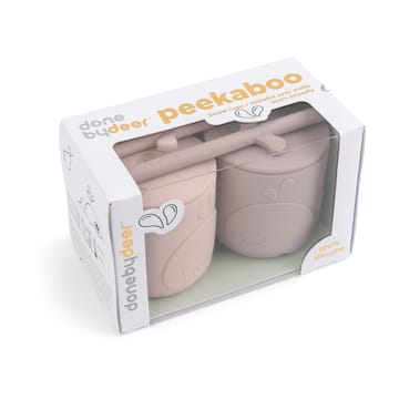 Tazas Wally con pajitas peekaboo, 2-pack - Powder - Done by deer