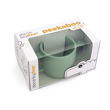 Vaso con boquilla Croco peekaboo 17 cl - Green - Done by deer