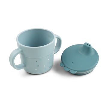 Vaso con boquilla Happy Dots foodie 21,5 cl - Blue - Done by deer