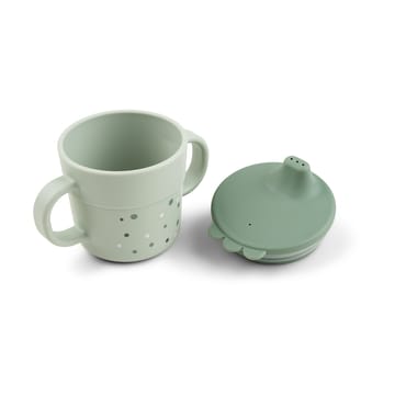 Vaso con boquilla Happy Dots foodie 21,5 cl - Green - Done by deer