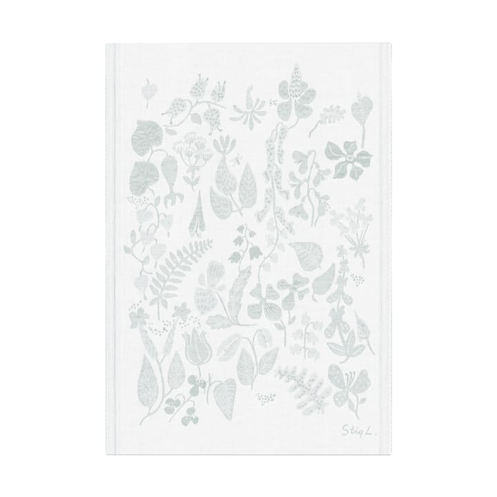 Paño de cocina Herbarium 35x50 cm - Gris - Ekelund Linneväveri