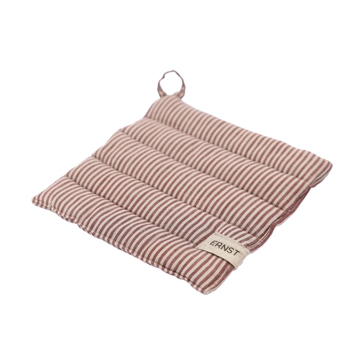 Agarradera Ernst a rayas 23x25 cm - Rojo-beige - ERNST