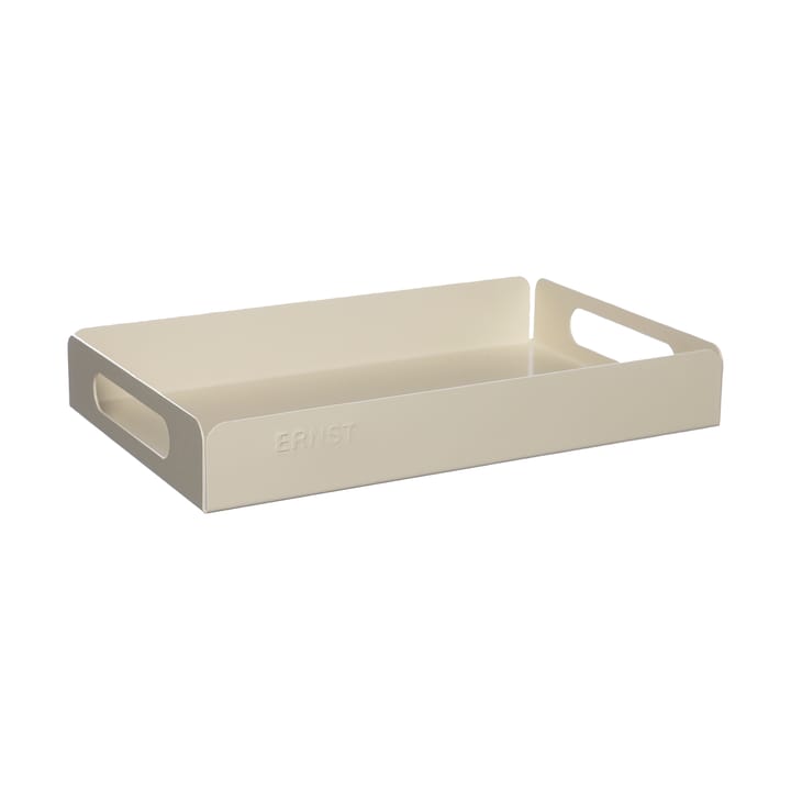 Bandeja metal Ernst 18x28,5 cm - Blanco crema - ERNST