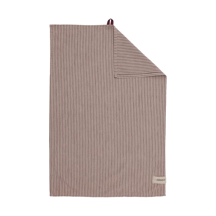 Paño de cocina Ernst rayas finas 47x70 cm - Rojo-beige - ERNST