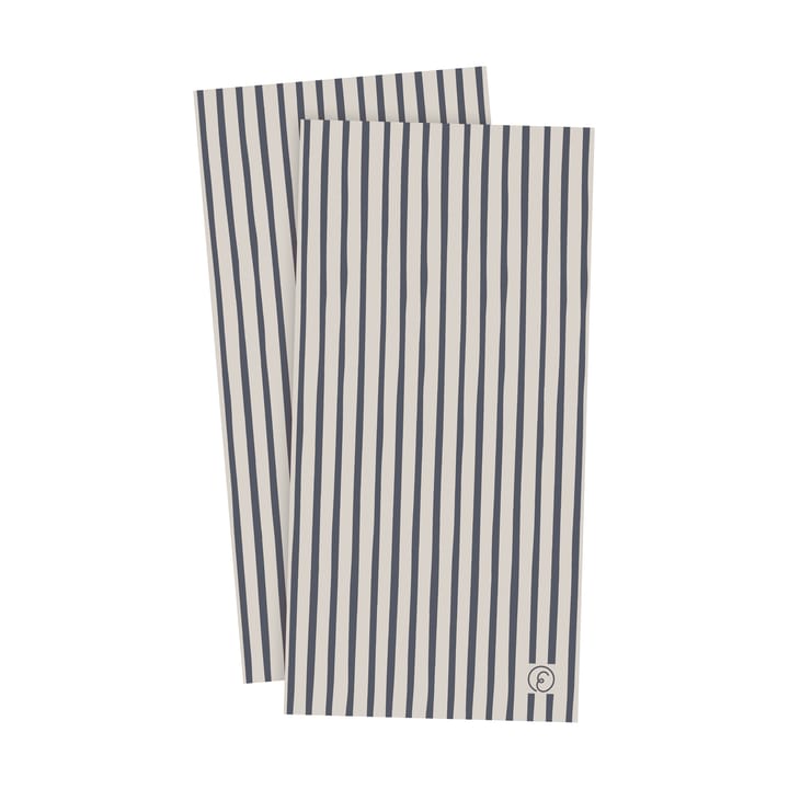 Servilletas Ernst a rayas 33x33 cm, 20-pack - Azul-gris claro - ERNST