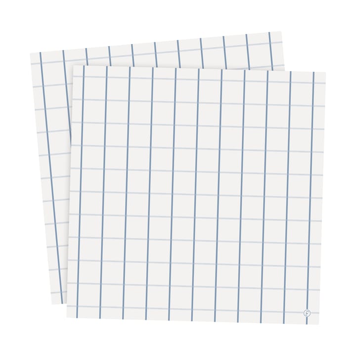 Servilletas Ernst cuadros 33x33 cm, 20-pack - Azul claro-azul claro - ERNST