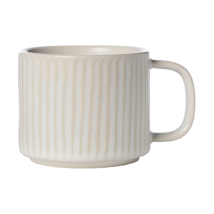 Taza acanalada Ernst 26 cl - Blanco natural - ERNST