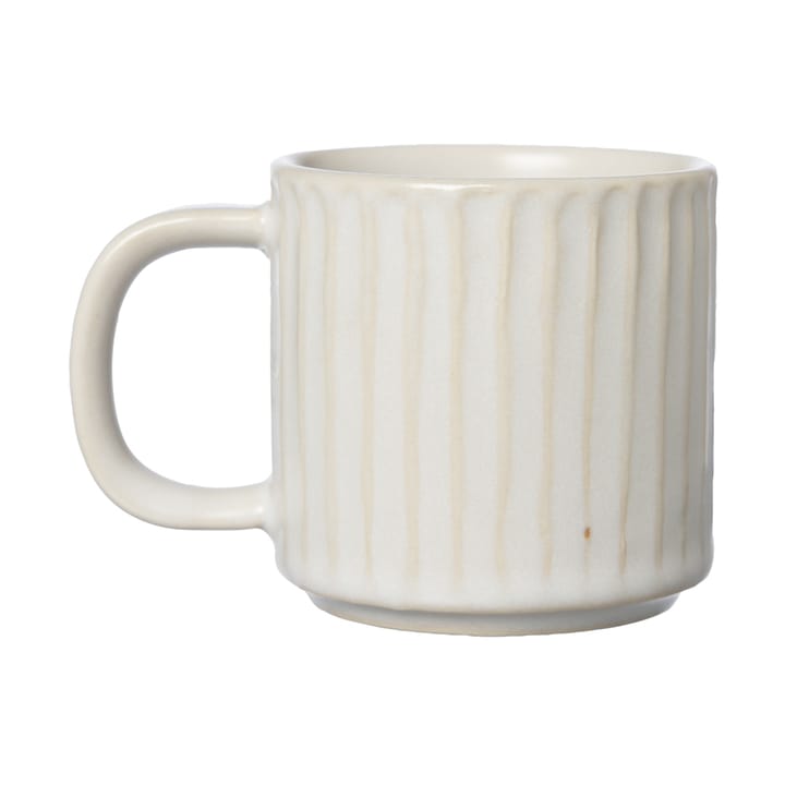 Taza de vino caliente acanalada Ernst Ø6 cm, Blanco natural ERNST