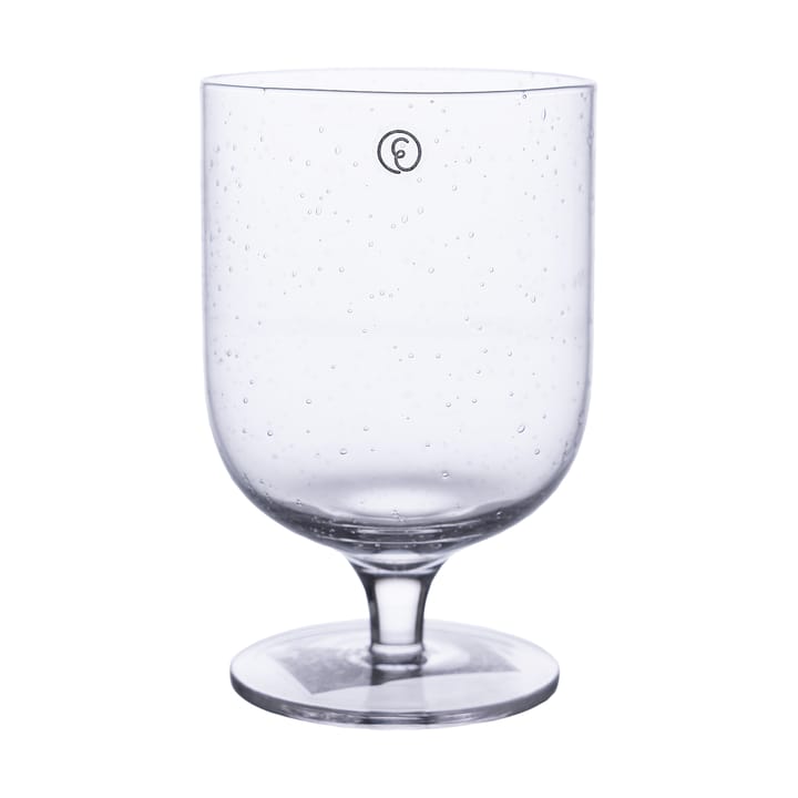 Vasos con pie vidrio burbujeado 30 cl, 2-pack - Claro - ERNST