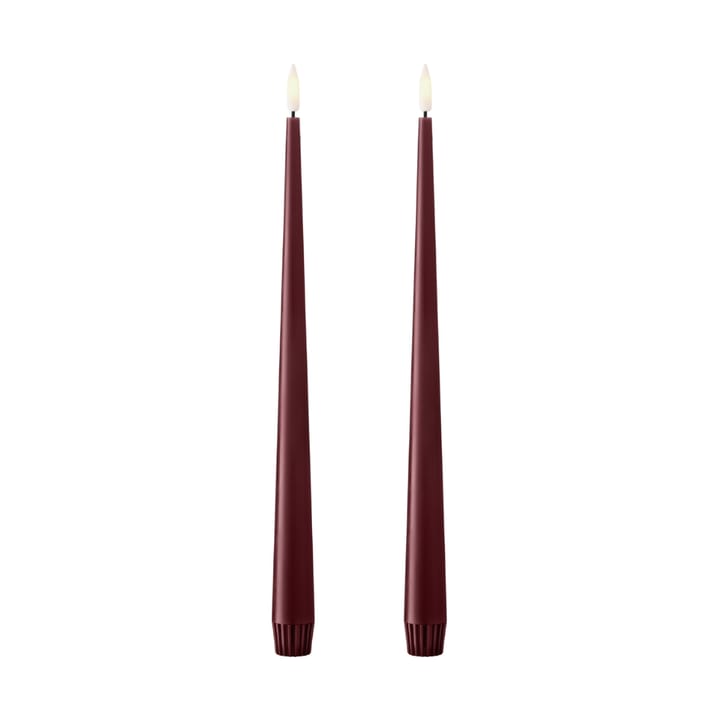 2 Velas alargadas LED ester & erik 30 cm - 44/2 Deep Wine - ester & erik