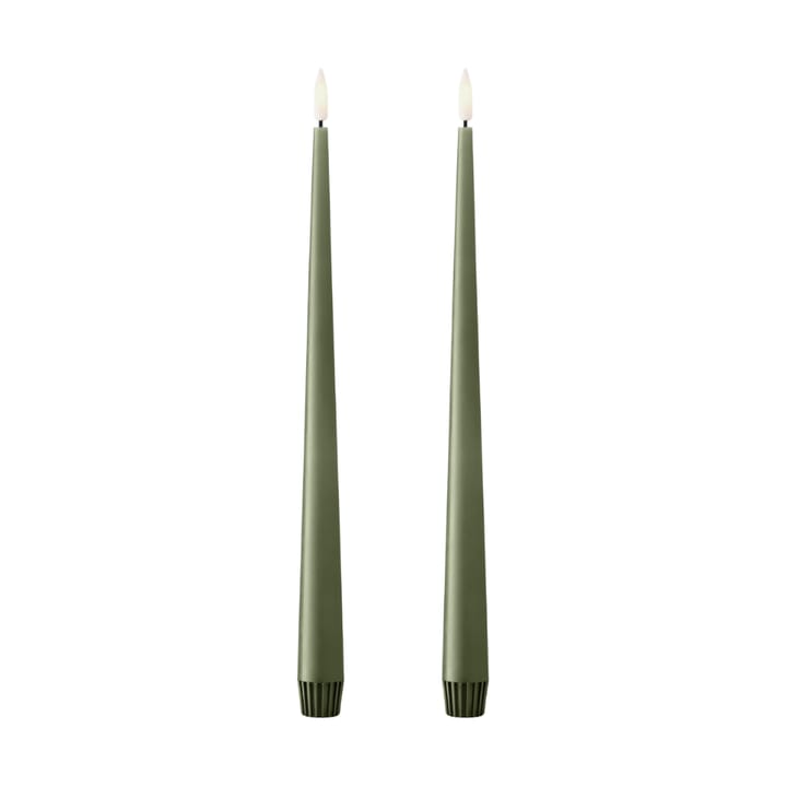 2 Velas alargadas LED ester & erik 30 cm - 70 Green Soil - ester & erik