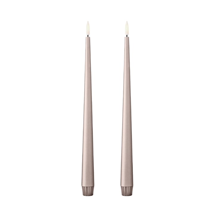 2 Velas alargadas LED ester & erik 30 cm - 94 Champagne Metallic - ester & erik