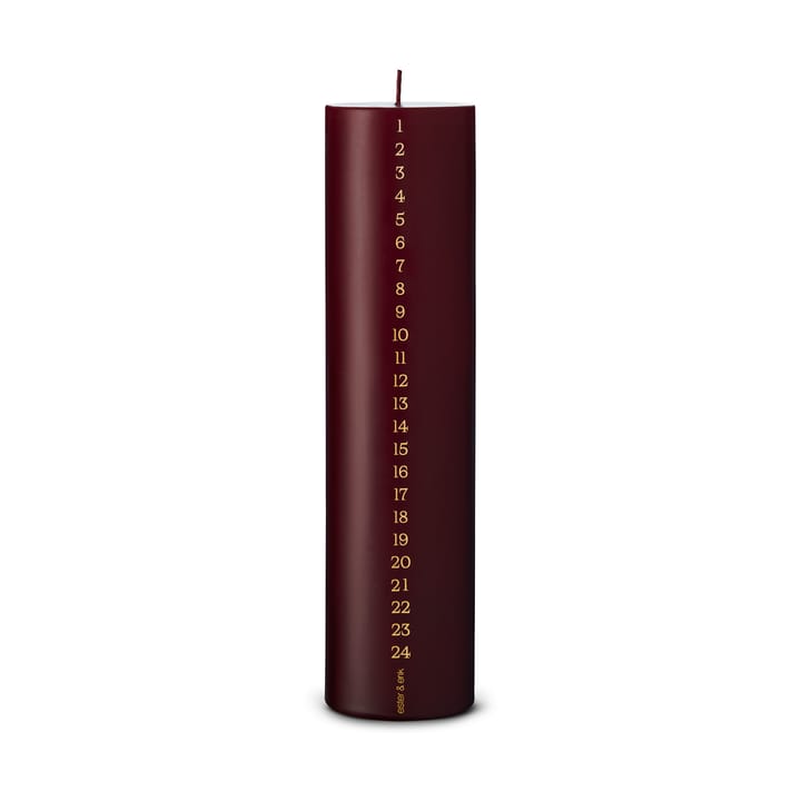 Vela de calendario ester & erik 25 cm - 44/2 deep wine - Ester & erik