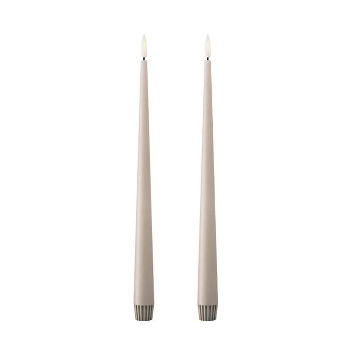 Velas LED ester & erik 30 cm, 2-pack - 22 Linen Grey - Ester & erik