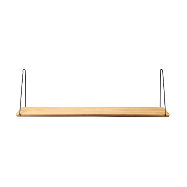 Estantería B145 Shelf w/brackets - 20x90 cm oak nature-black lacquered - FDB Møbler