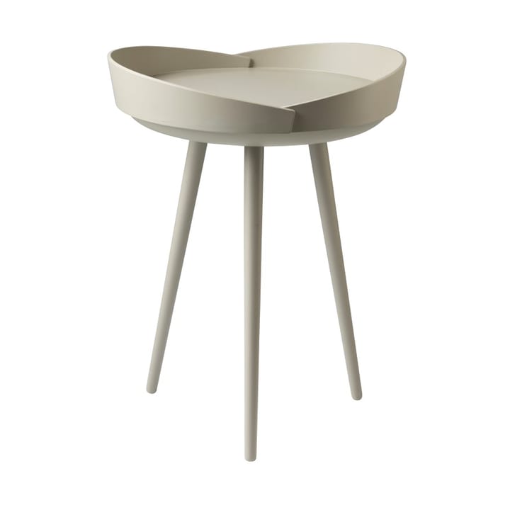 Mesa con bandeja D106 Bakkedal Ø38 cm - Beech silk grey painted - FDB Møbler