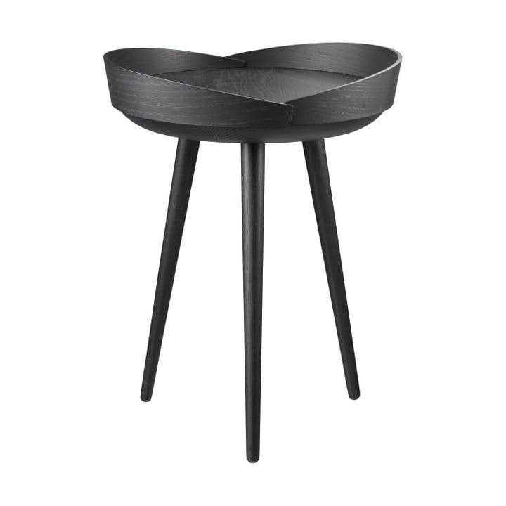 Mesa con bandeja D106 Bakkedal Ø38 cm - Oak black painted - FDB Møbler