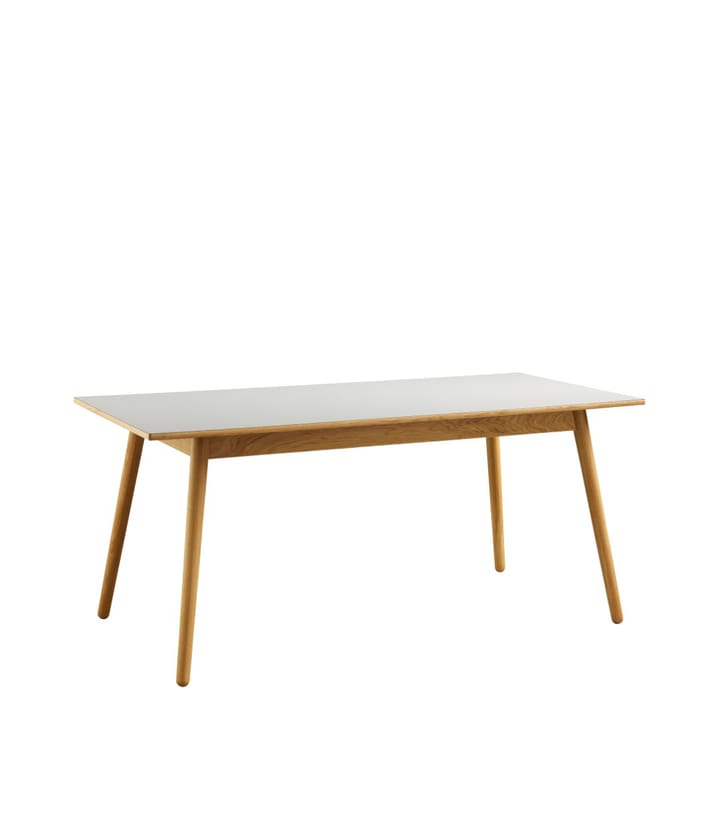 Mesa de comedor C35B 82x160 cm - Light grey-oak nature lacquered - FDB Møbler