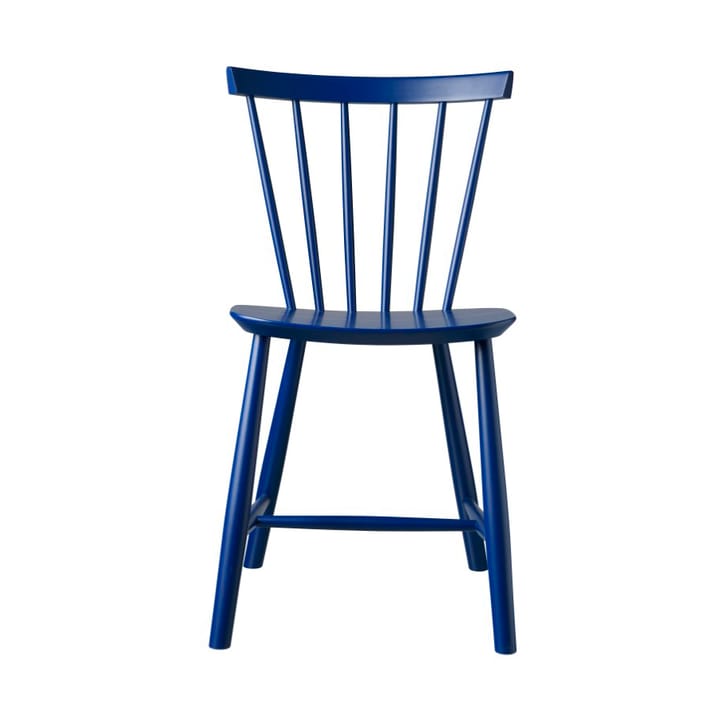 Silla J46 - Beech dark blue painted - FDB Møbler