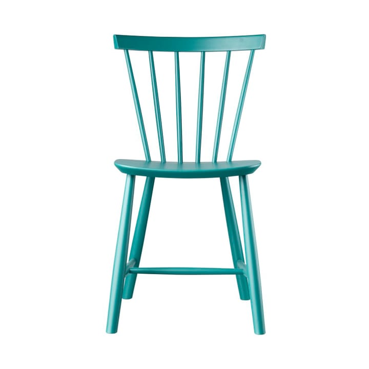 Silla J46 - Beech ptroleum blue painted - FDB Møbler