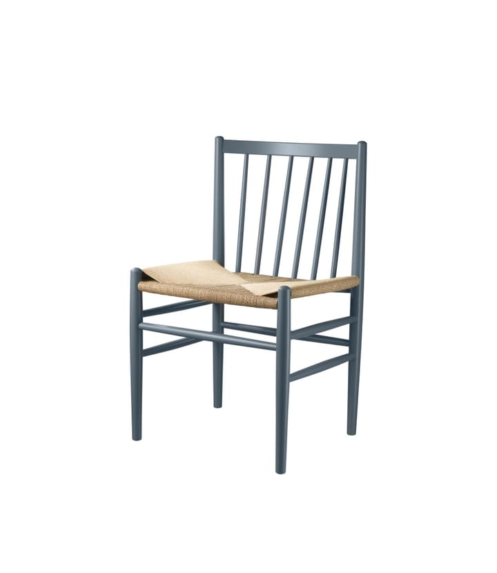 Silla J80 - Beech blue grey painted-nature - FDB Møbler