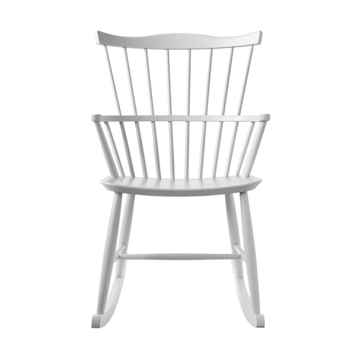 Silla mecedora J52G - Beech white painted - FDB Møbler