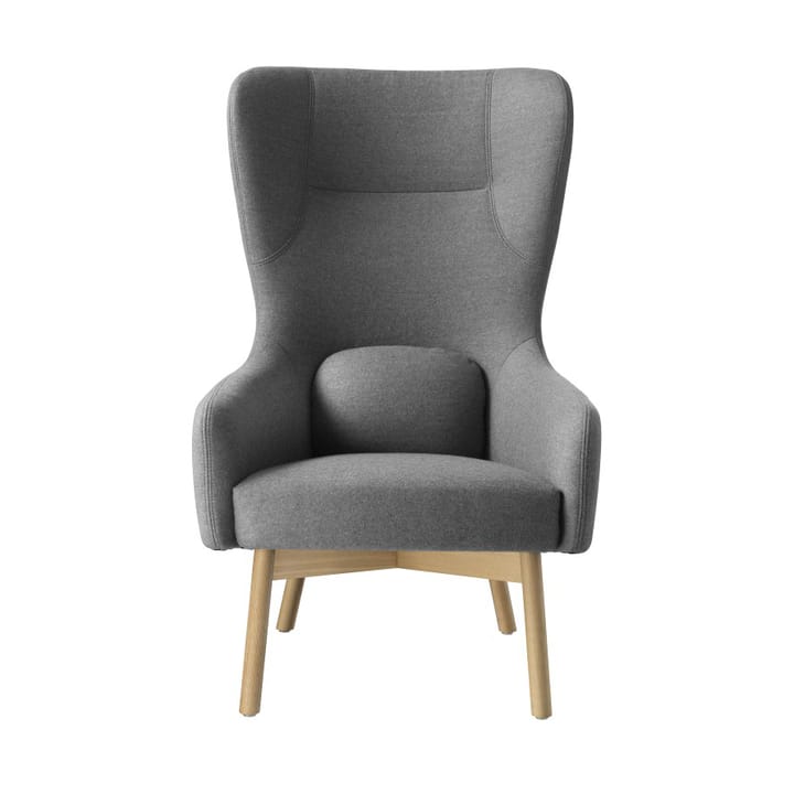 Sillón L35 Gesja Wing Chair - Oak nature lacquered-dark grey - FDB Møbler