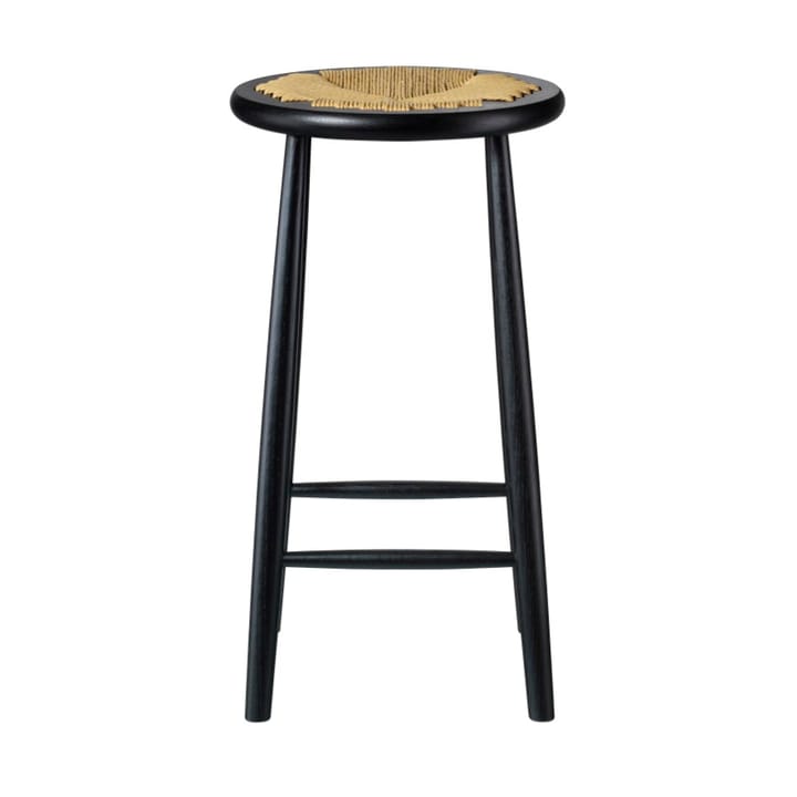 Taburete de bar J165C Counter Round - Oak black painted-nature - FDB Møbler