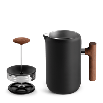 Cafetera de prensa Clara 70,9 cl - Matte black-walnut - Fellow