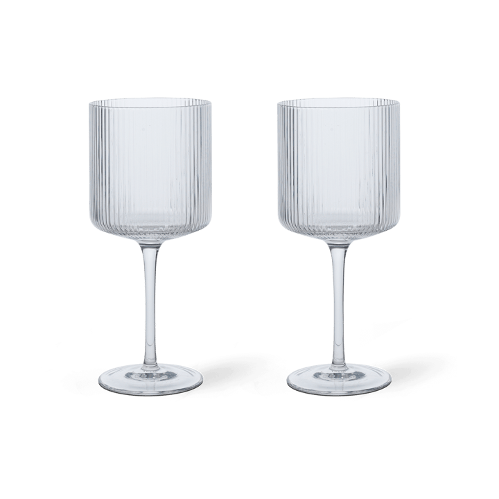 2 Copas de vino tinto Ripple 32,5 cl - Clear - Ferm LIVING