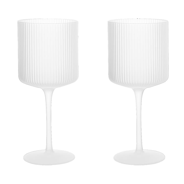 2 Copas de vino tinto Ripple 32,5 cl - Frosted - Ferm Living