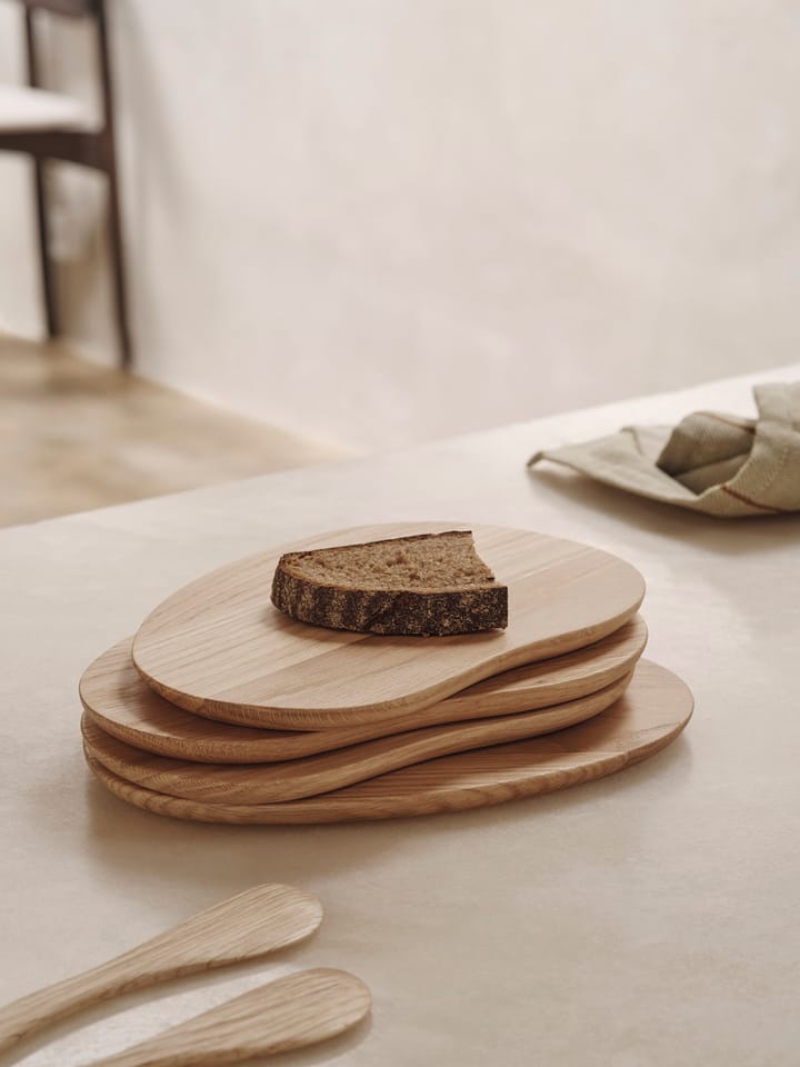 4 Bandejas Cairn butter boards - Oak - ferm LIVING