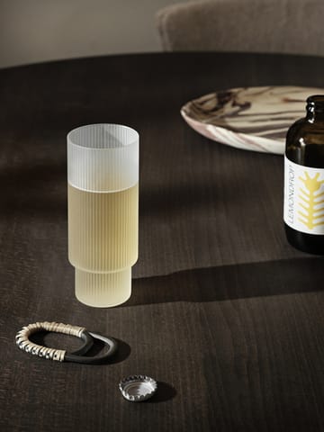 4 Vasos altos Ripple - Frosted - ferm LIVING