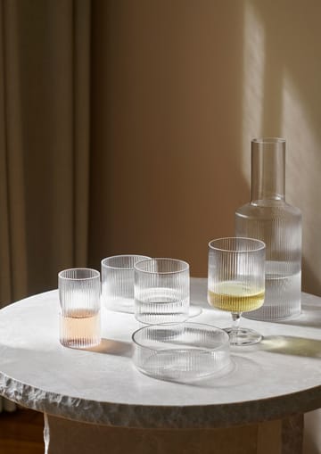 4 Vasos bajos Ripple - Clear - ferm LIVING