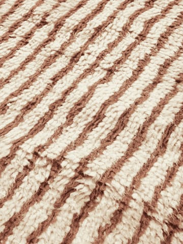 Alfombra Kami - Off white-red brown, 120x180 cm - ferm LIVING