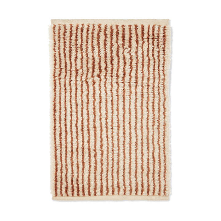 Alfombra Kami - Off white-red brown, 80x120 cm - ferm LIVING