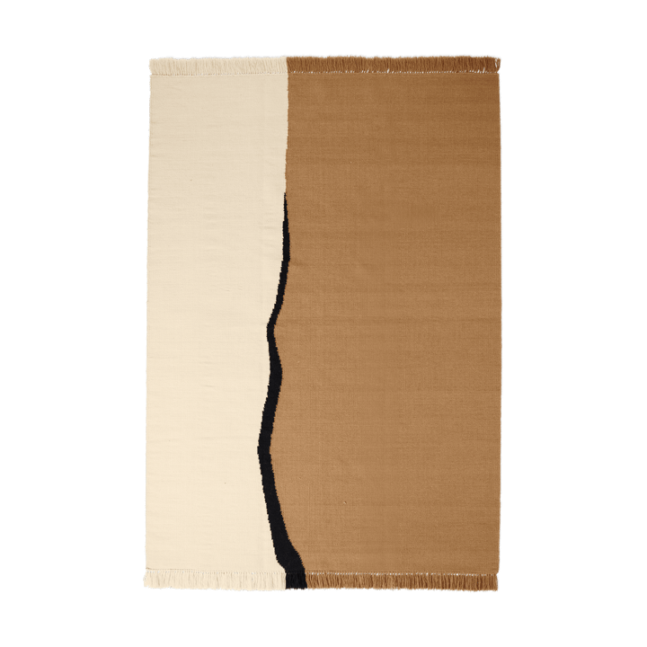 Alfombra Soil Kelim - Dark sand-off white, 170x240 cm - Ferm LIVING