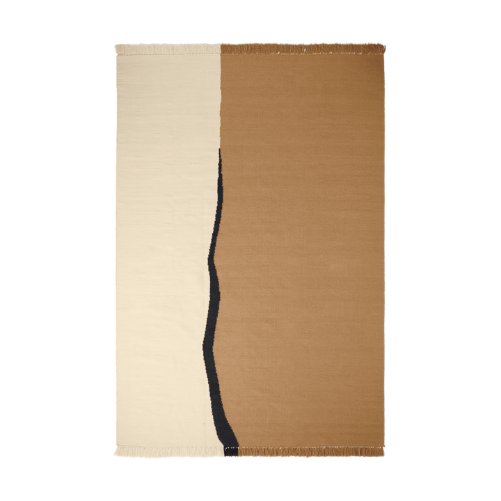 Alfombra Soil Kelim - Dark sand-off white, 200x300 cm - Ferm LIVING