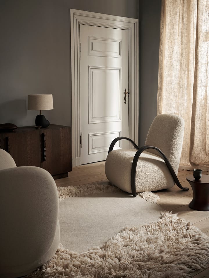 Buur lounge chair Nordic Bouclé - Blanco roto - ferm LIVING