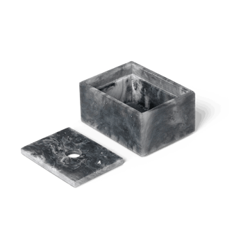 Caja de almacenamiento Mist 7,5x10 cm - Charcoal - ferm LIVING