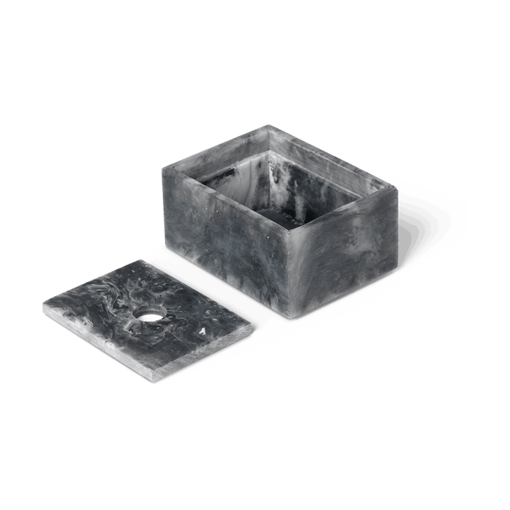 Caja de almacenamiento Mist 7,5x10 cm - Charcoal - ferm LIVING