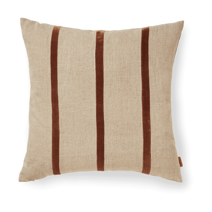 Cojín Senti Stripe 50x50 cm - Linen-carob brown - Ferm LIVING