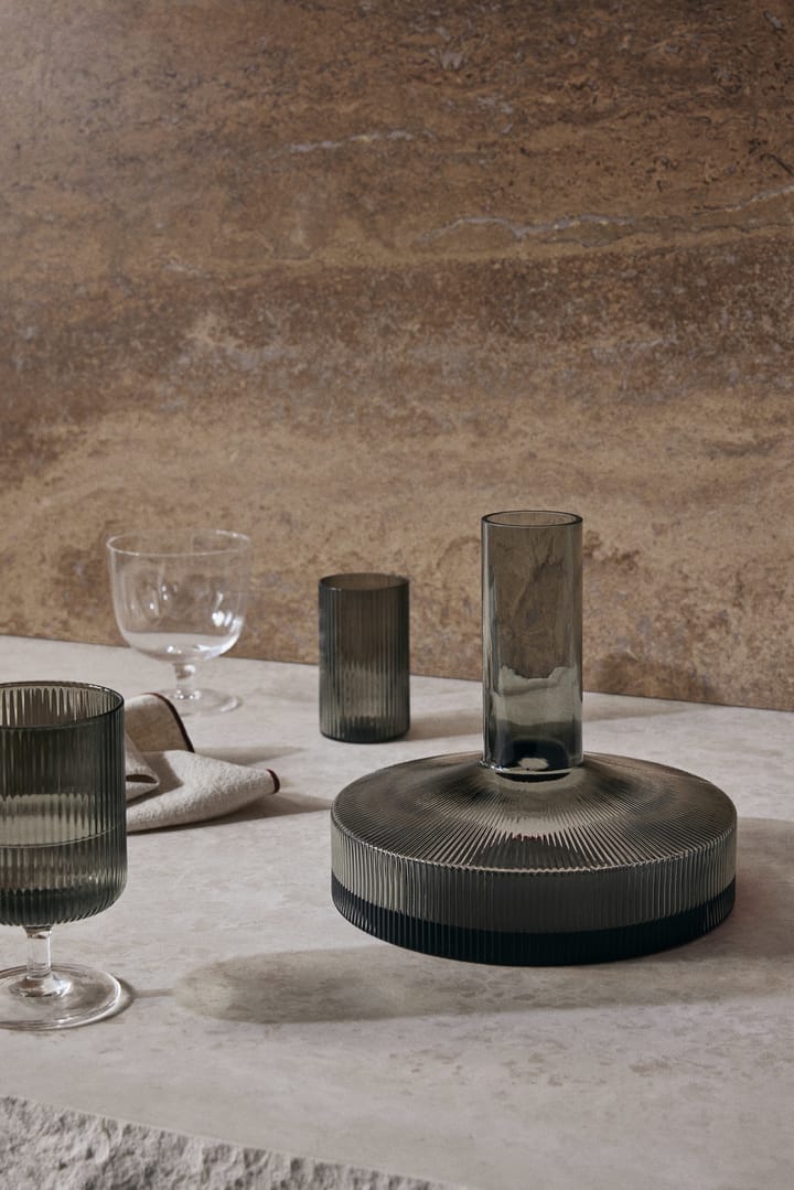 Decantador de vino Ripple, Gris ahumado ferm LIVING