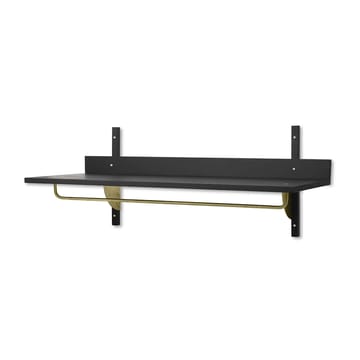 Estante con barra Sector 37 x 87 cm - Black ash-brass - ferm LIVING