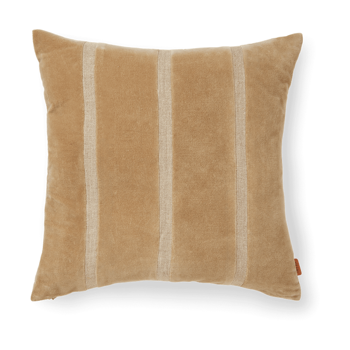 Funda de cojín Senti Stripe 50x50 cm - Dark sand-linen - Ferm LIVING